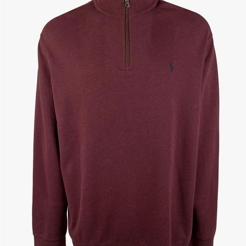 Ralph Lauren Polo Mens Big Pony Full-Zip Cardigan Wool Sweater
Black Red size:3X